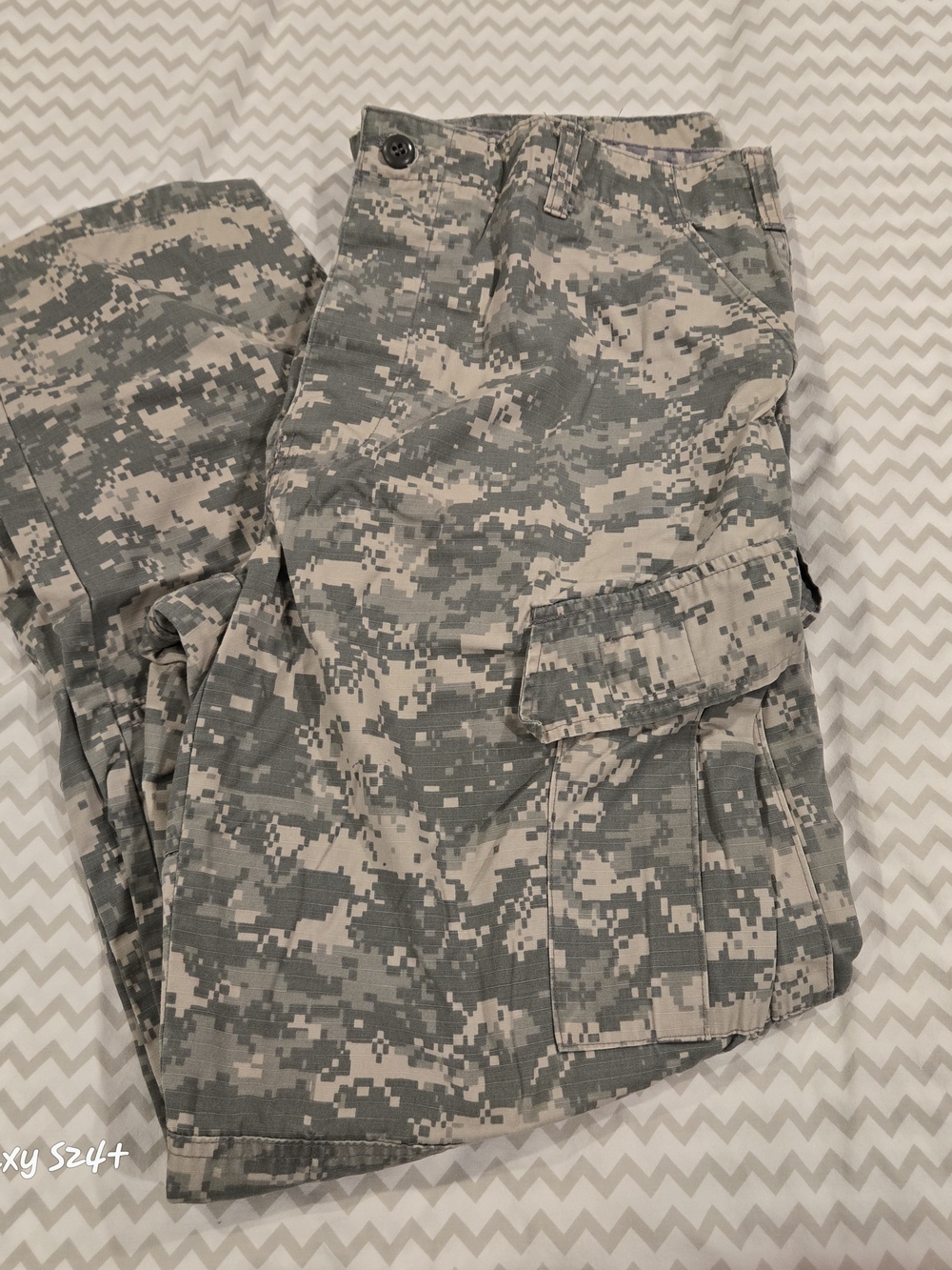 ACU Men's Digital Camo Cargo Pants - Green & Gray